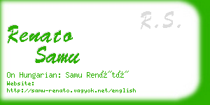 renato samu business card